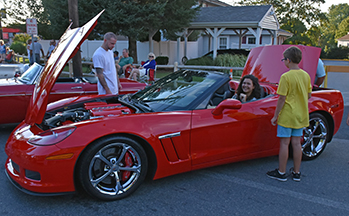 Emma Paiva, 13, looking good behind the wheel of her father’s 2012 Corvette.